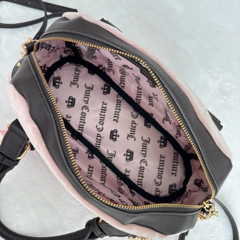 JUICY COUTURE The Key To Juicy Pink Satchel Handbag--NWT - Picture 11 of 15